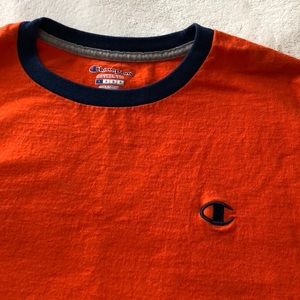 Bright orange champion cropped shirt